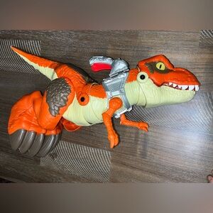 Imaginext Jurassic World Mega Mouth T-Rex Orange Fisher Price Dinosaur